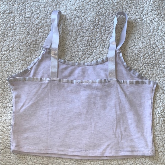 Lilac garage cropped tank top - Picture 3 of 3
